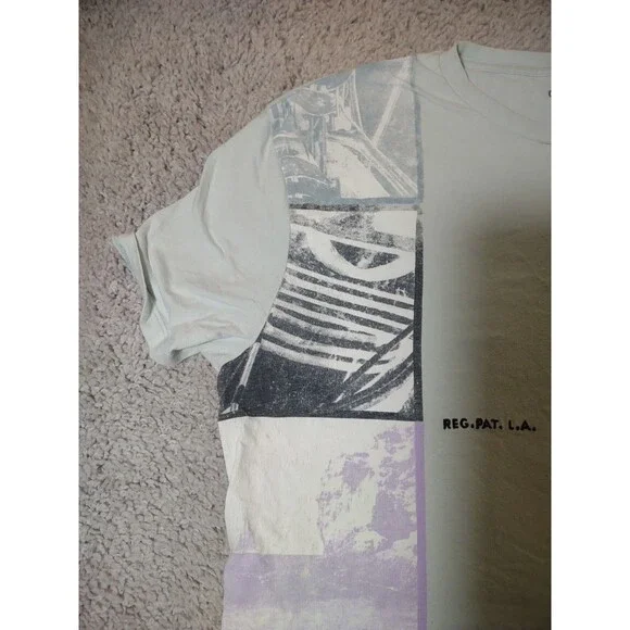 Guess Los Angeles Men's XL Short Sleeve Crewneck T-Shirt Stitched Letters - Picture 4 of 15